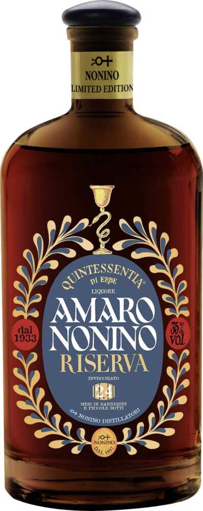 Nonino Distillatori Amaro Quintessentia Di Erbe Riserva 24 Monate In Barriques Gereift NV  0.7 L Flasche