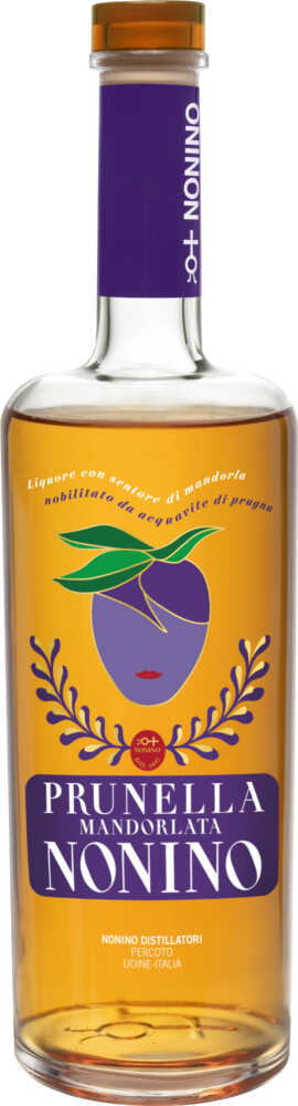 Nonino Distillatori Prunella Mandorlata Pflaumenlikör . NV  0.7 L Flasche