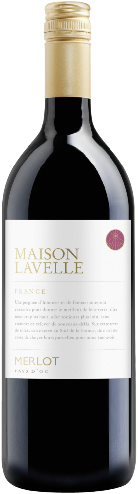 Maison Lavelle Merlot Igp Oc 2024  1 L Flasche