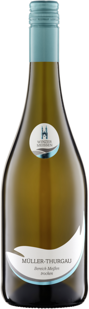Winzergenossenschaft Meissen Wg  Müller Thurgau Bereich Meissen Q.B.A. Trocken 2025  0.75 L Flasche