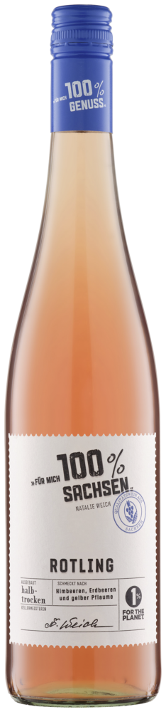 Für mich 100% Sachsen Rotling Halbtrocken 2025  0.75 L Flasche