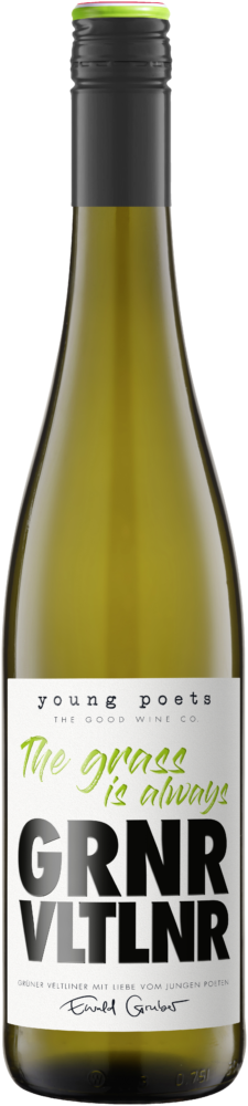 Young Poets The Grass Is Always Grüner Veltliner Trocken Bio 2025  0.75 L Flasche