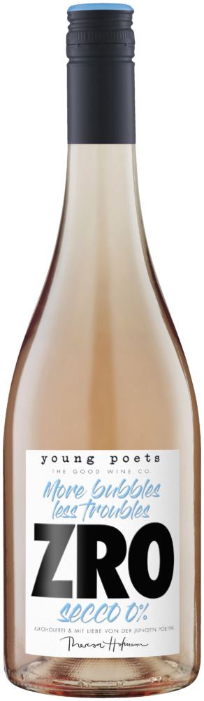 Young Poets More Bubbles Less Troubles Zro Secco 0% NV  0.75 L Flasche