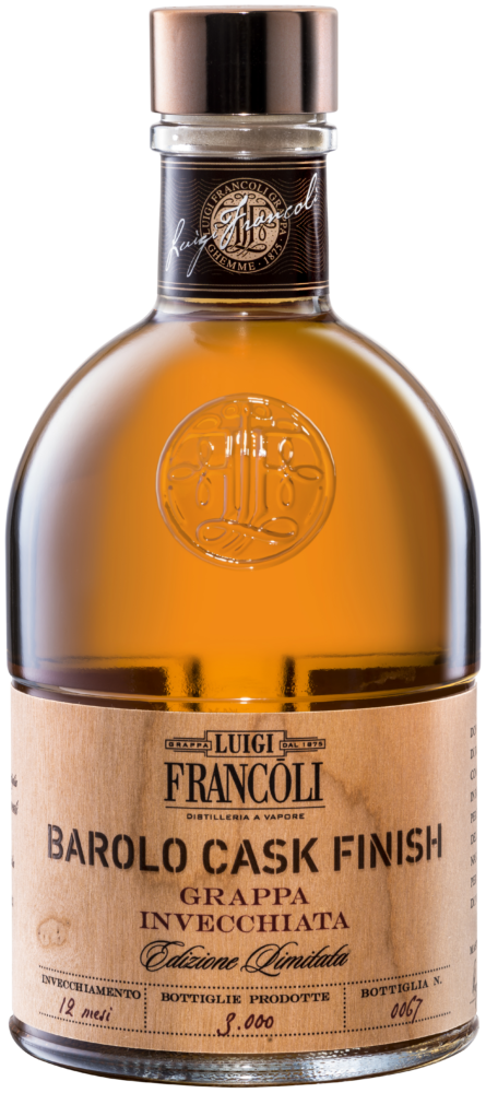 Luigi Francoli Grappa Barolo Cask Finish NV  0.5 L Flasche