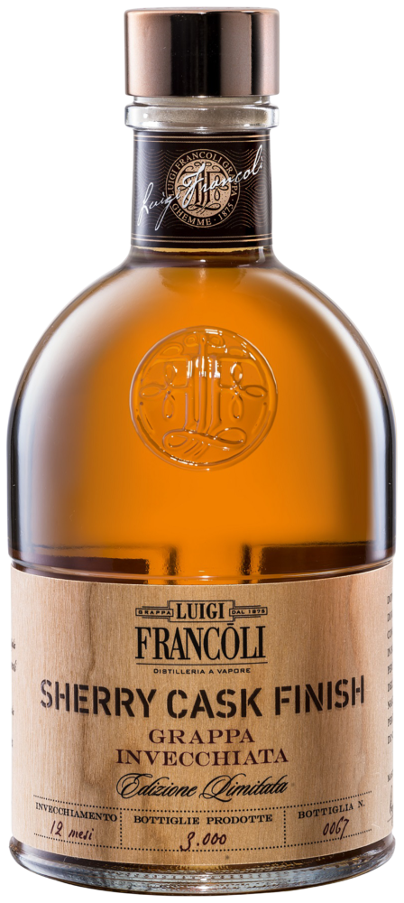 Luigi Francoli Grappa Sherry Cask Finish NV  0.5 L Flasche