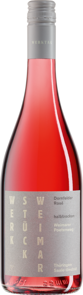 Werkstück Weimar Dornfelder Rosé Halbtr. 2024  0.75 L Flasche