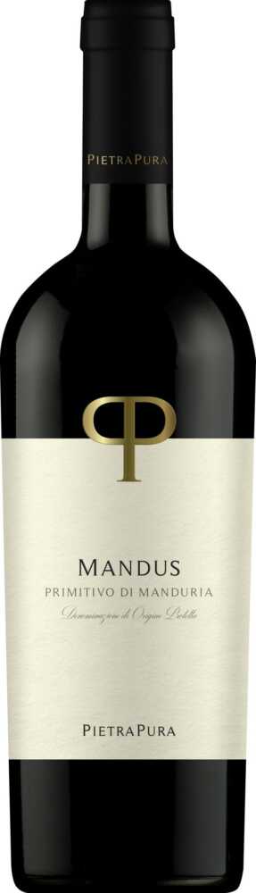 PietraPura Mandus Primitivo Di Manduria Dop 2024  0.75 L Flasche