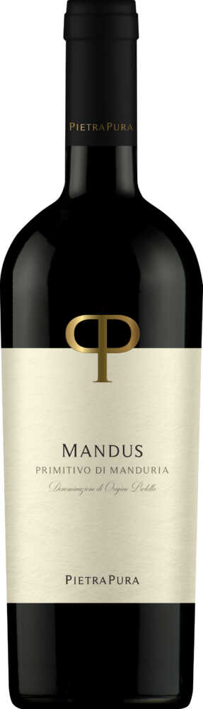 PietraPura Mandus Primitivo Di Manduria Dop 2023  0.75 L Flasche