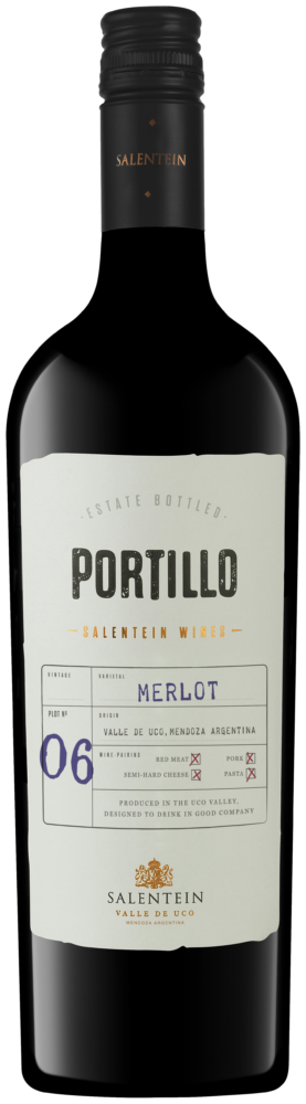 Portillo Bodegas Salentein Merlot 2024  0.75 L Flasche