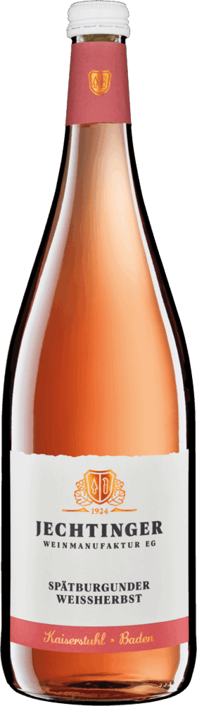 Winzergenossenschaft Jechtingen-Amoltern Spätburgunder Weißherbst Liter 2023  1 L Flasche