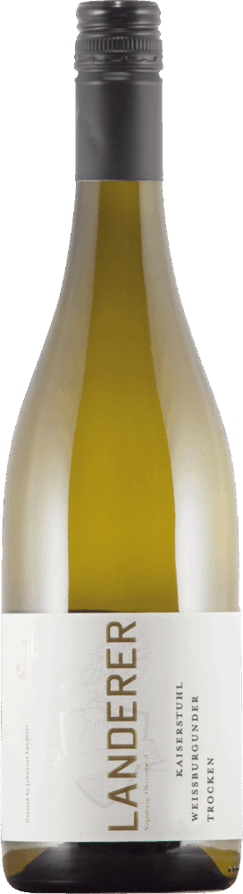 Landerer Kaiserstühler Weißburgunder Qualitätswein Trocken 2023  0.75 L Flasche