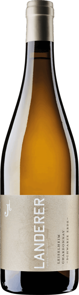 Landerer Leiselheimer Chardonnay Qualitätswein Trocken Schwarze Erde 2023  0.75 L Flasche