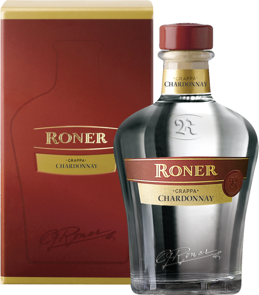 Roner Grappa Chardonnay 40% NV  0.7 L Flasche