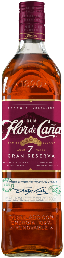 Flor de Caña Rum Gran Reserva 7 Years 37,5% NV  0.7 L Flasche
