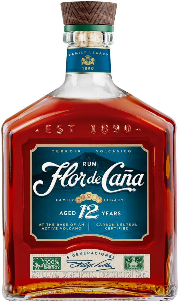 Flor de Caña 12 Year Rum 37,5% NV  0.7 L Flasche