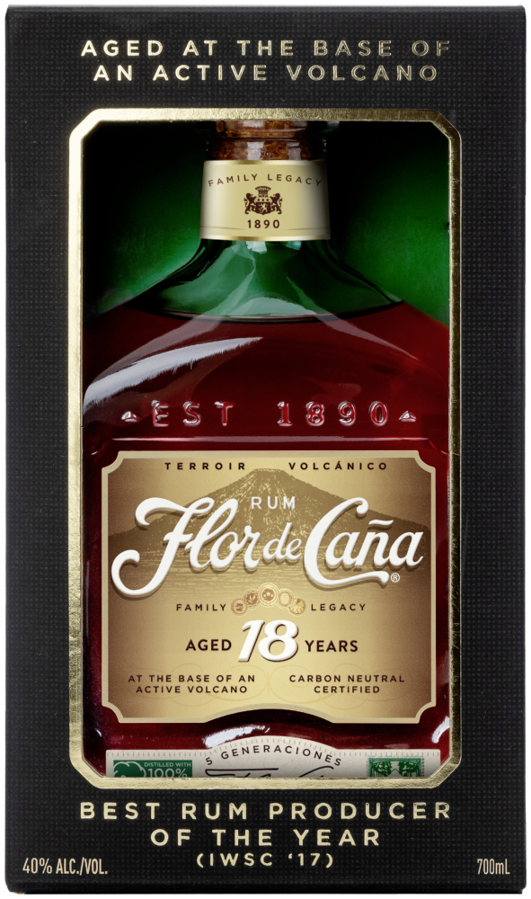 Flor de Caña 18 Year Rum 40,0% New Sign NV  0.7 L Flasche
