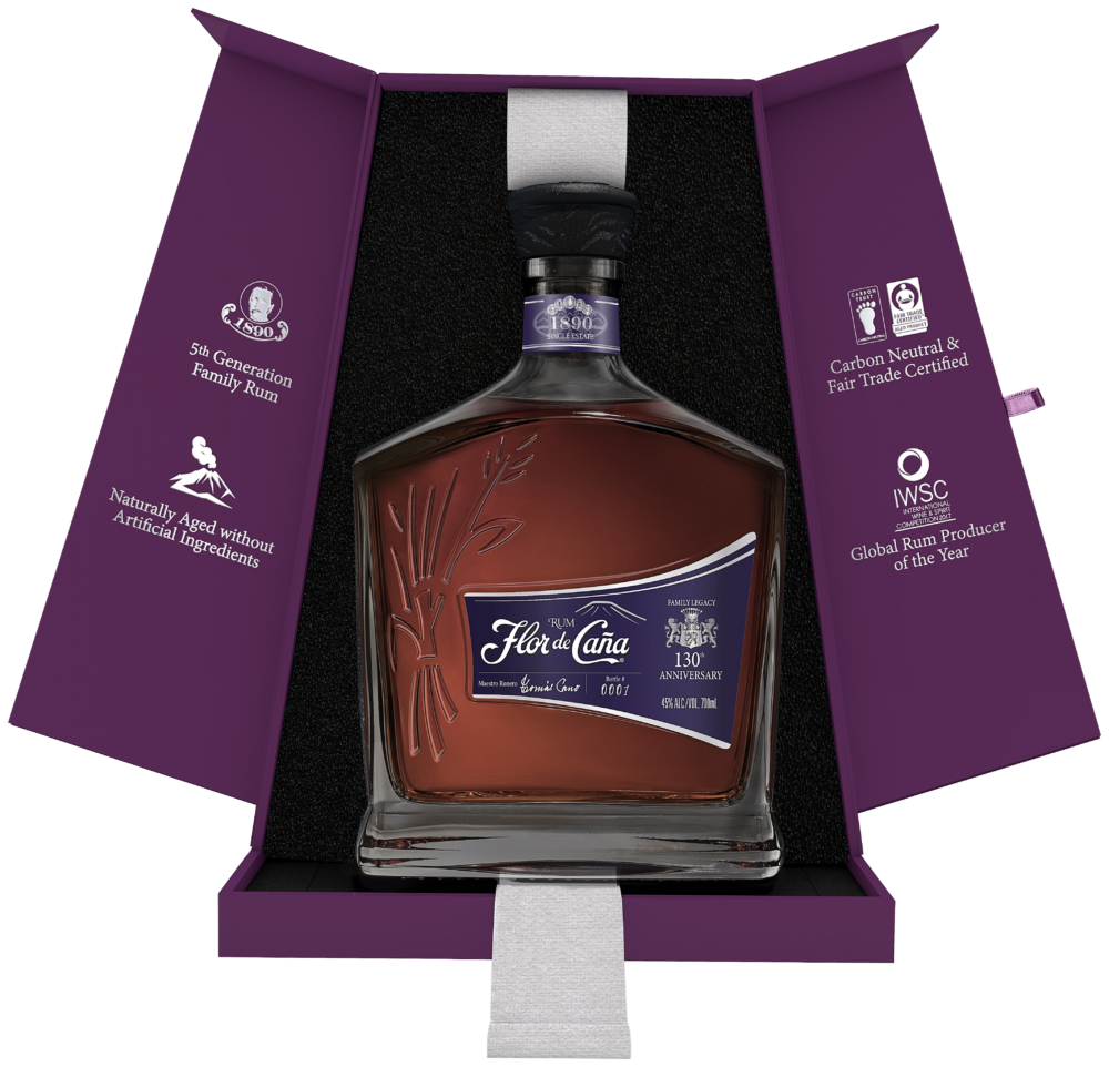 Flor de Caña 130Th Anniversary 20 Year Rum 45% Giftpack 0.7 L Flasche