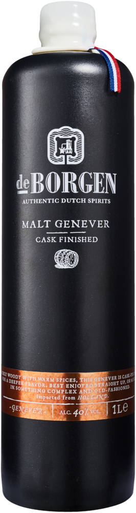 De Borgen Malt Genever 40% NV  1 L Flasche