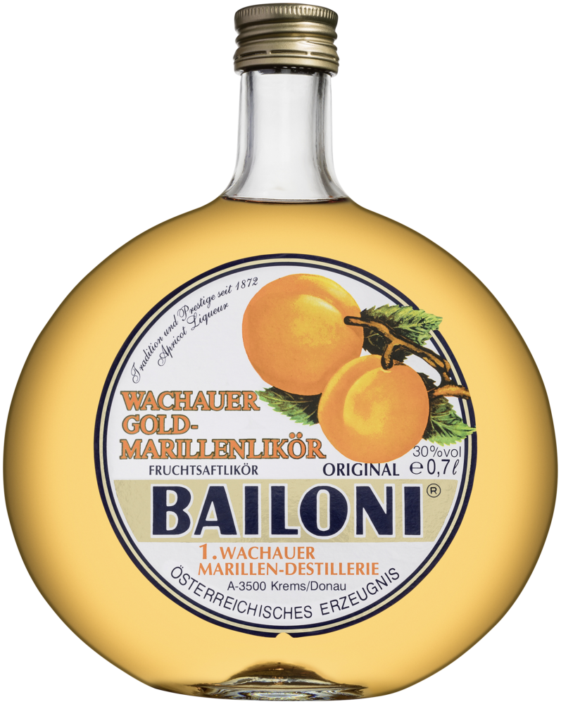 Bailoni Wachauer Gold-Marillenlikör 30% NV  0.7 L Flasche