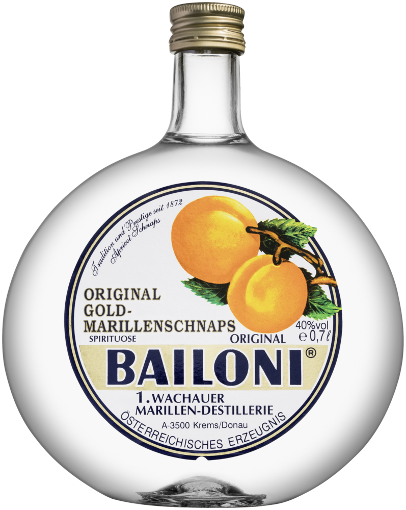 Bailoni Original Gold-Marillenschnaps 40% NV  0.7 L Flasche