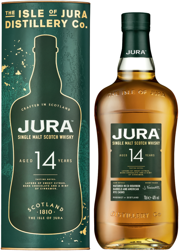 Jura Single Malt 14 Years Rye Cask 40% NV  0.7 L Flasche