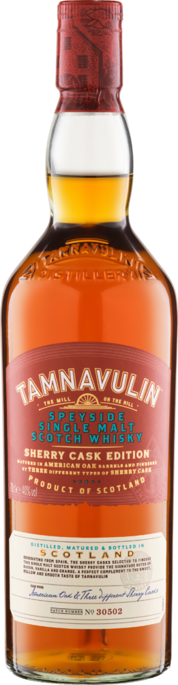 Tamnavulin Sherry Cask Speyside Single Malt Whisky NV  0.7 L Flasche