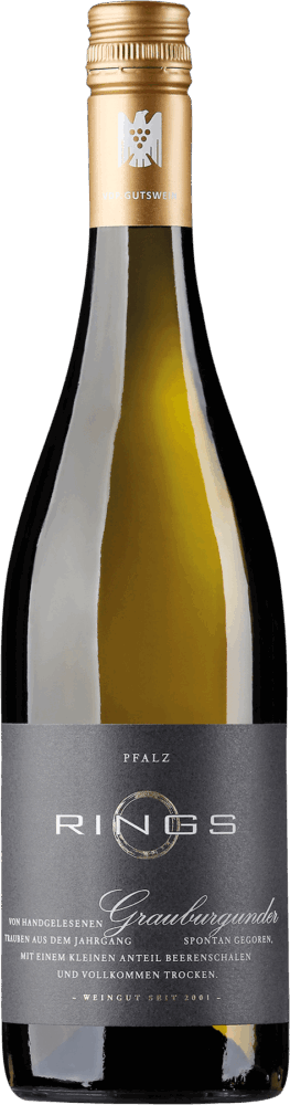Rings Grauburgunder Qualitätswein Trocken 2025  0.75 L Flasche