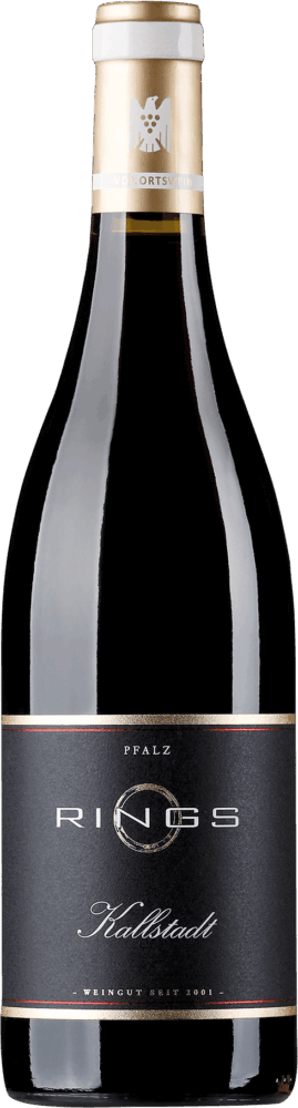Rings Kallstadter Spätburgunder Qualitätswein Trocken Vom Kalkfels 2023  0.75 L Flasche