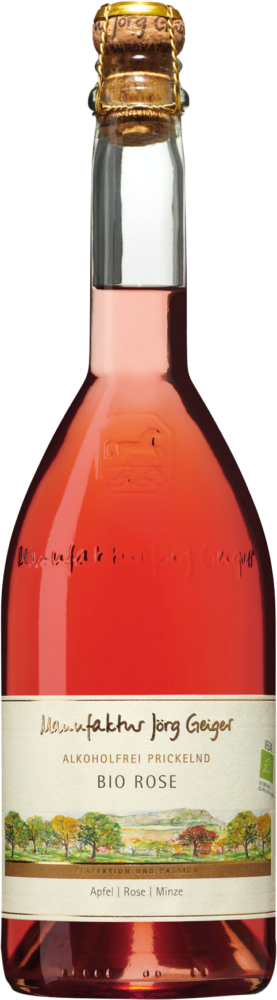Manufaktur Jörg Geiger Prisecco Rosé (Boskoop Apfel , Rose , Himbeere NV  0.75 L Flasche