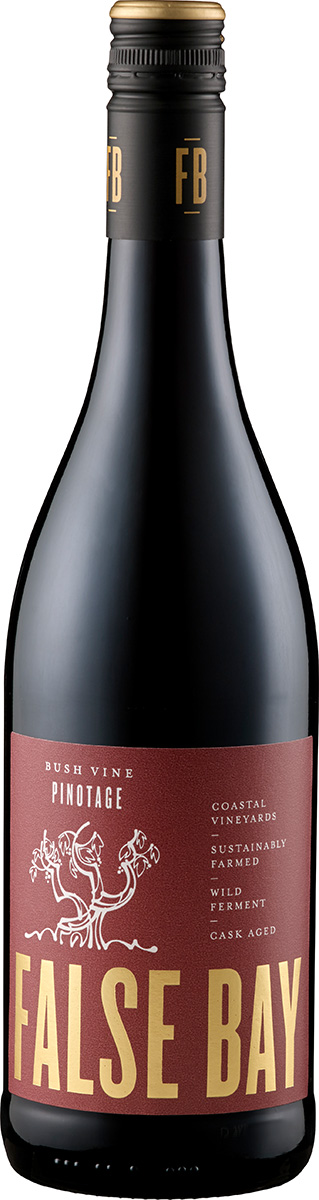 False Bay Bush Vine Pinotage 2023  0.75 L Flasche