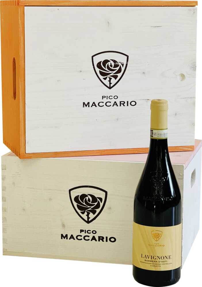 Pico Maccario 6Er Hk Lavignone In Umkarton Barbera DAsti Docg 2021  4.5 L Réhoboam