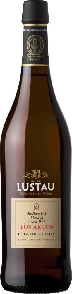 Emilio Lustau Amontillado Sherry Medium Dry Los Arcos  Solera Familiar NV  0.75 L Flasche