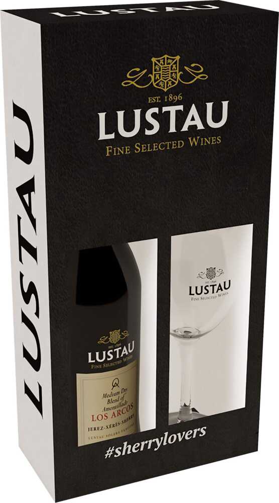 Emilio Lustau Gp Amontillado Sherry Los Arcos + Glas NV  0.75 L Flasche