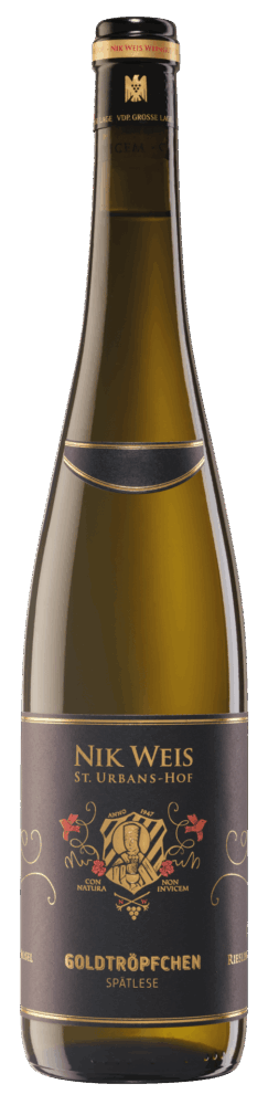 Nik Weis St. Urbans-Hof Goldtröpfchen Spätlese 2020  0.75 L Flasche