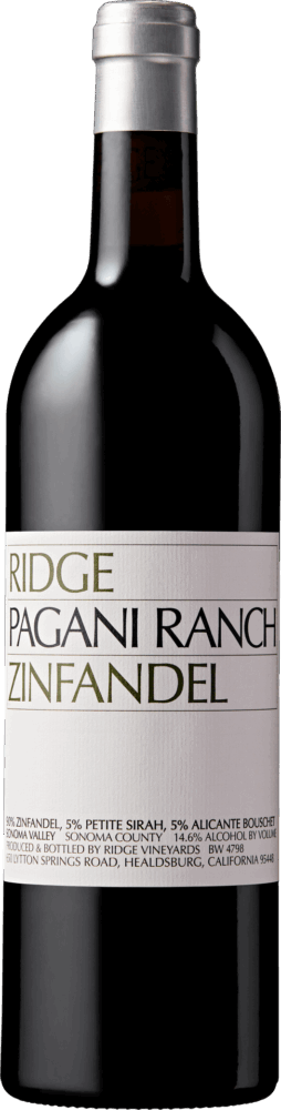 Ridge Pagani Ranch 2022  0.75 L Flasche