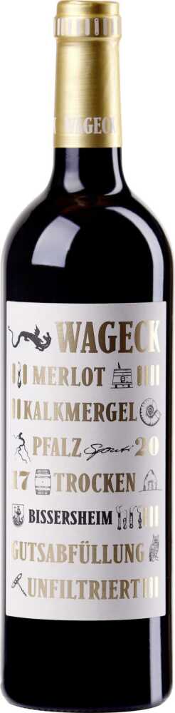 Weingut Wageck Pfaffmann Bissersheim Merlot Kalkmergel Trocken Qw Pfalz 2020  0.75 L Flasche