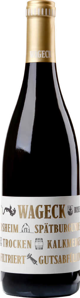 Weingut Wageck Pfaffmann GbR Spätburgunder Bissersheim Kalkmergel Trocken 2016  0.75 L Flasche