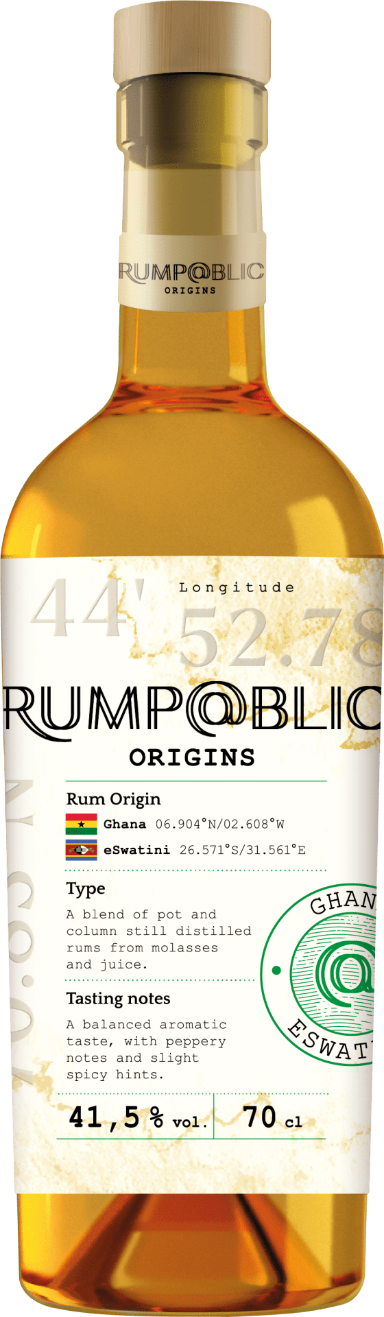 Illva Saronno Rump@Blic Origins Ghana & Eswatini NV  0.7 L Flasche