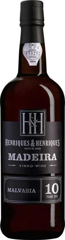 Henriques & Henriques Malvasia Aged 10 Years Finest Full Rich Madeira NV  0.75 L Flasche