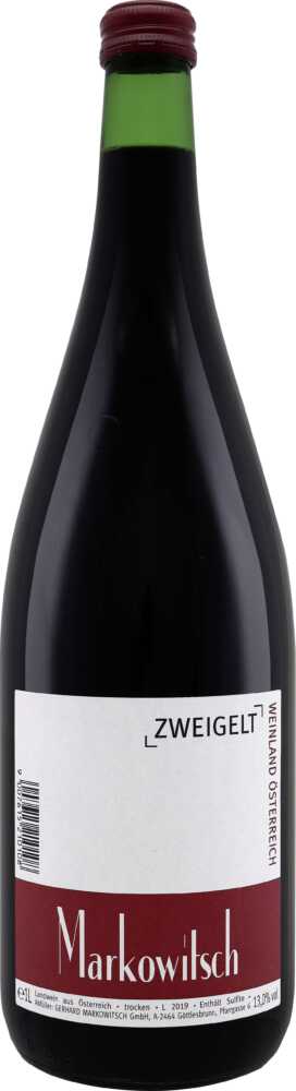 Weingut Gerhard Markowitsch Zweigelt Landwein Aus NV  1 L Flasche