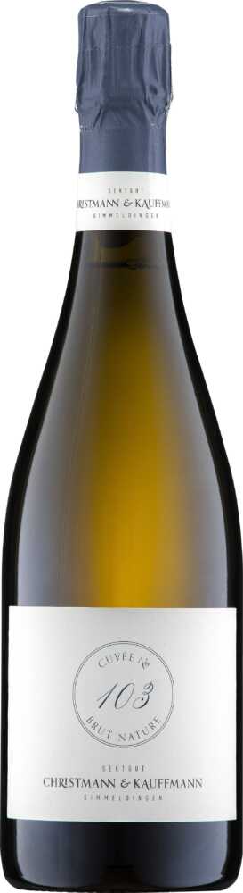 Weingut A. Christmann 100% No.103 Brut Nature Qualitätsschaumwein Aus Der Pfalz 2020  0.75 L Flasche