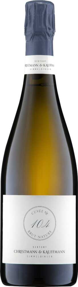 Weingut A. Christmann 100% No.104 Brut Nature Qualitätsschaumwein Aus Der Pfalz 2021  0.75 L Flasche