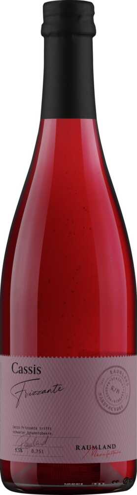Raumland Cassis Frizzante Aromatisiertes Weinhaltiges Getränk NV  0.75 L Flasche