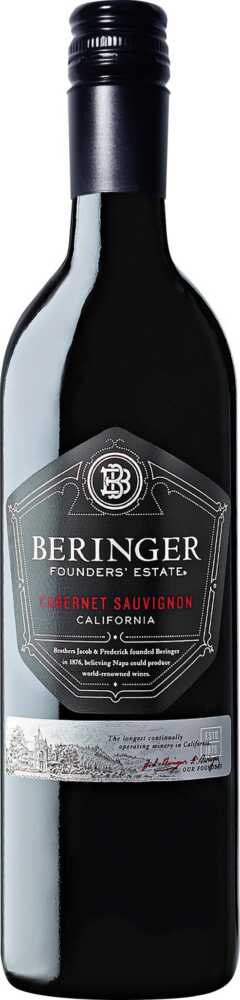 Beringer Cabernet Sauvignon Founders Estate California 2022  0.75 L Flasche