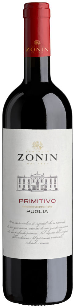 Zonin 1821 Classici Primitivo Puglia 2025  0.75 L Flasche