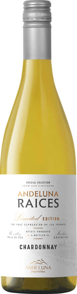 Andeluna Cellars Raices Chardonnay Wo Mendoza 2025  0.75 L Flasche