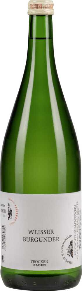 Weingut Freiherr von Gleichenstein Weißburgunder Trocken Qw Baden 2023  1 L Flasche