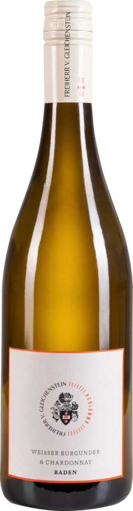 Weingut Freiherr von Gleichenstein Gutswein Weißburgunder-Chardonnay Trocken Qw Baden 2023  0.75 L Flasche