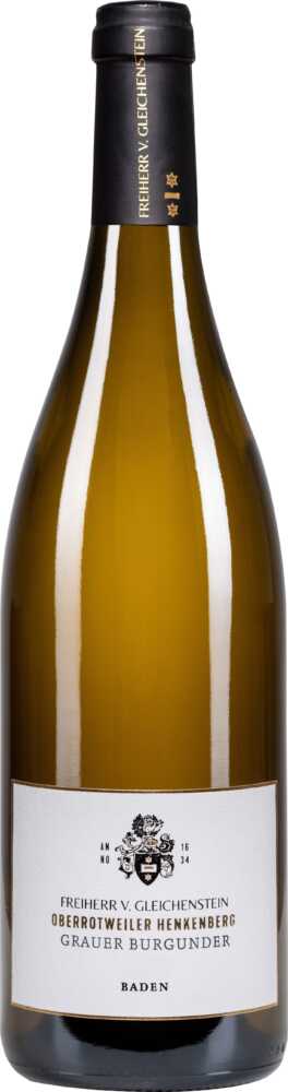 Weingut Freiherr von Gleichenstein Oberrotweiler Henkenberg Grauburgunder Pw Baden Trocken 2019  0.75 L Flasche