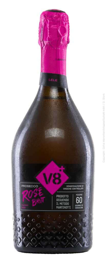 Vineyards v8+ Lele Prosecco Rosé Millesimato Brut D.O.C. (Prosecco 2024  0.75 L Flasche